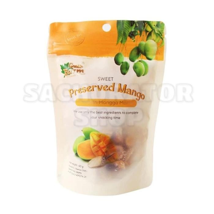 

NATURE- Manisan Buah Mangga Kering Green Farm Sweet Mango Dry Dried Fruits