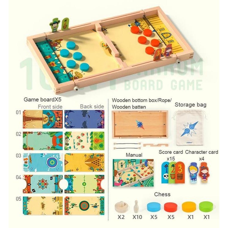 deer 10 in 1 carrom board game
