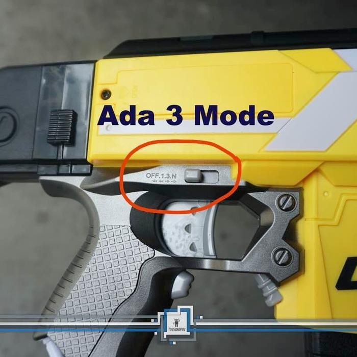 NERF STRYFE AK47 WORKER Otomatis Modulus Compatible Regulator Yellow