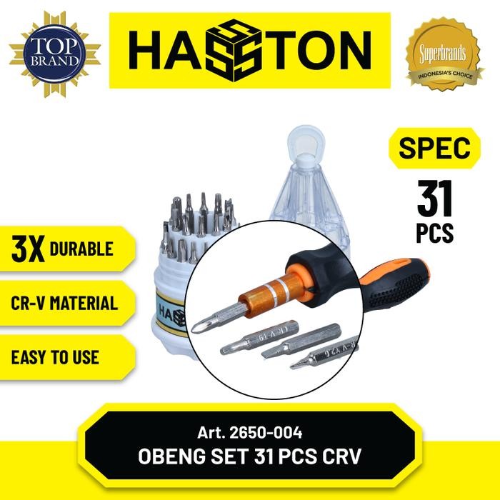 Hasston Obeng Crv Multifungsi Set 31Pcs (2650-004)