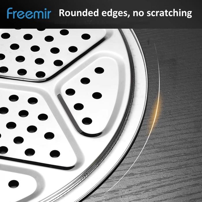 [Freemir X Nasihatul89] Freemir Wajan Panci Kuping 24 Cm + Kukusan Stainless Dandang Pengukus Anti