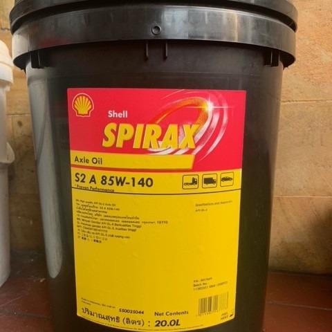 OLI SHELL SPIRAX S2 A 85W-140 / 20 LITER