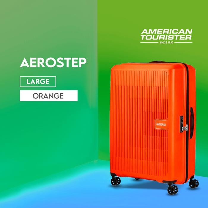 American Tourister Koper Hardcase Aerostep Large 28" - Orange
