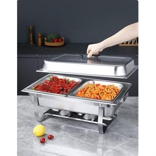 Tersedia Tempat Makan Prasmanan Fast Food Dish Stainless Steel