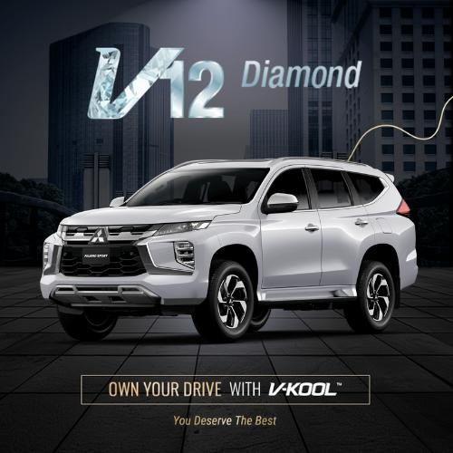 Kaca Film V-KOOL Diamond Series MITSUBISHI PAJERO SPORT 2016 Depan VK40