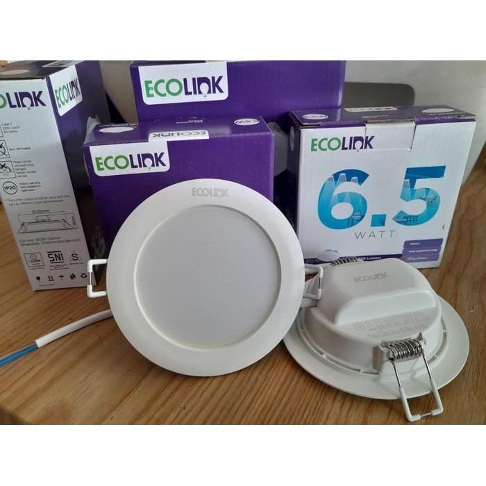Lampu Downlight Ecolink 6.5Watt 6.5W 6.5 Watt - EDN200B D85mm/3.5 Inch