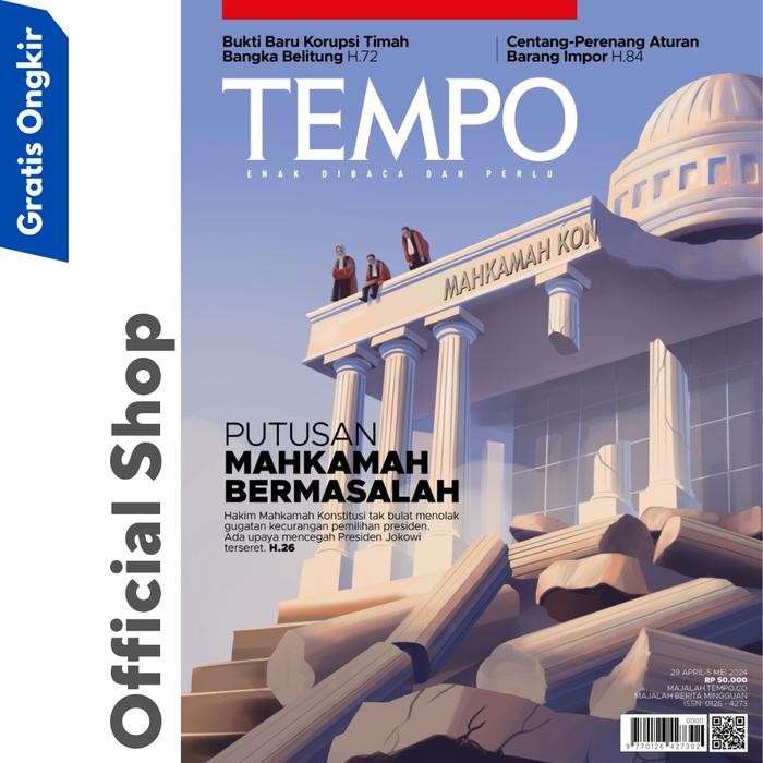 

Majalah Tempo Ed 5311 PUTUSAN MAHKAMAH BERMASALAH ( 29 April 2024 )
