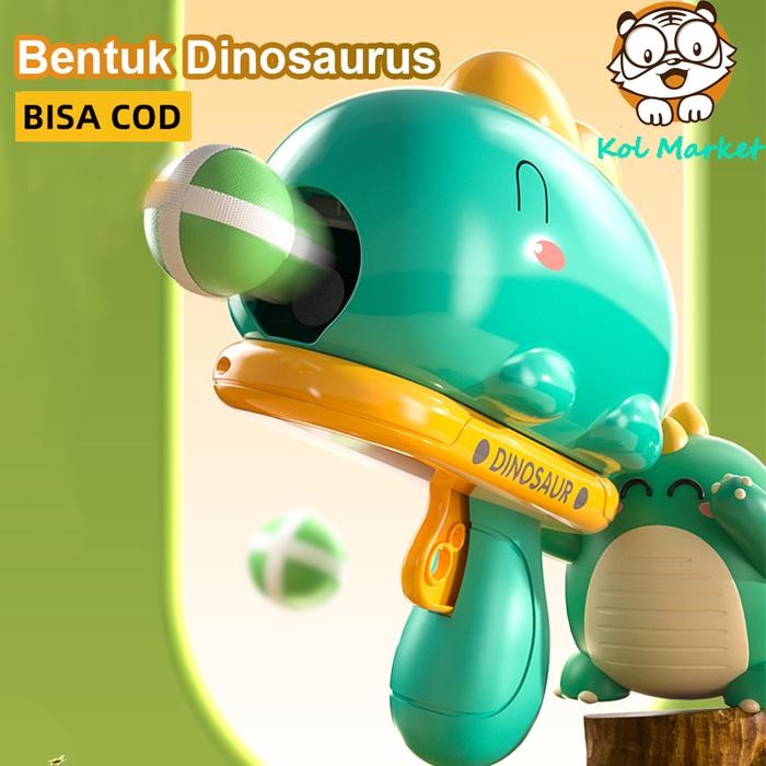 

Mainan Dinosaurus Mainan Bola Lembut Manual Ejection Shooting Mainan Dalam Ruangan Permainan Toy