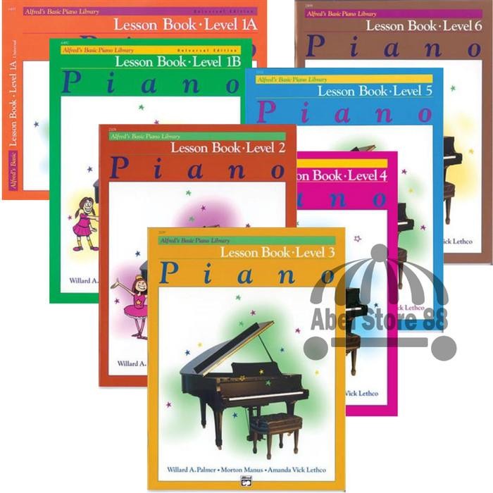 

Alfred Basic Piano Lesson Book Level 1A/1B/2/3/4/5/6 Buku Pemula Anak