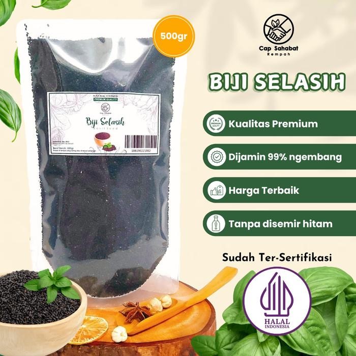 

TERMURAH 500gr Biji Selasih Super / Basil Seed 100% PREMIUM READY STOCK
