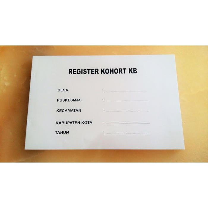 

Buku Register Kohort KB