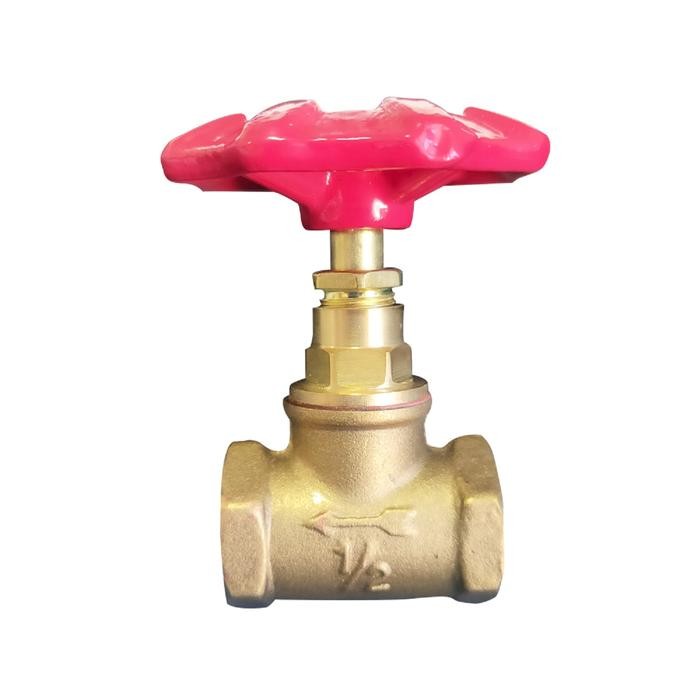 Stop Kran Tanam Kuningan 1/2 Inch Stop Kran Shower Tembok JS-55
