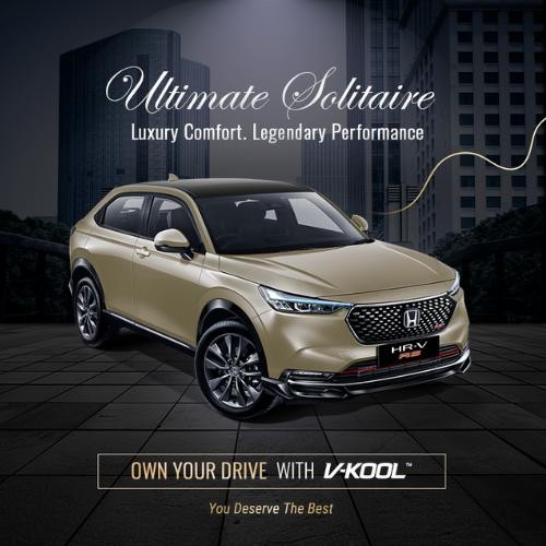 Kaca Film V-KOOL Ultimate Solitaire HONDA HRV 2022 Belakang VK10