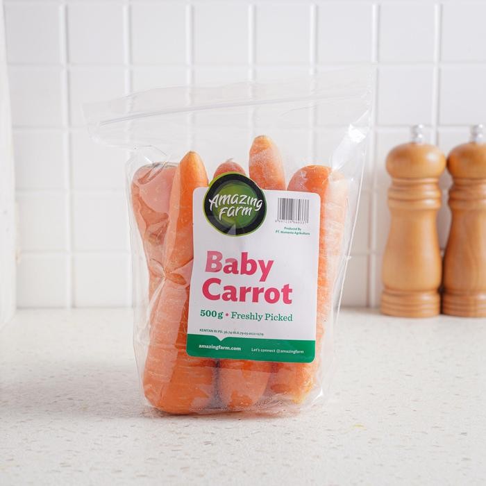 

LUXEHEALTH- Amazing Farm Baby Carrot Konvensional 500 Gram Sayurbox