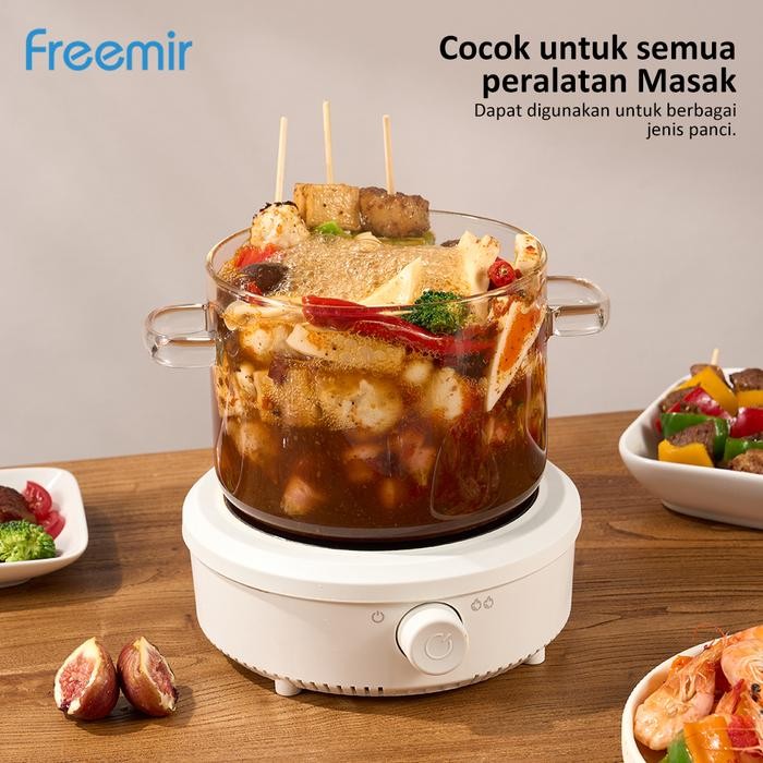 Freemir Kompor Listrik Mini Electric Cooker Kompor Listrik Keramik Praktis Multifungsi Untuk Semua