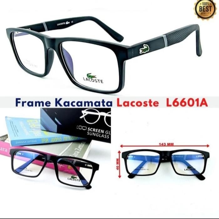frame kacamata pria Lacoste 6601/kacamata minus/kacamata progresif