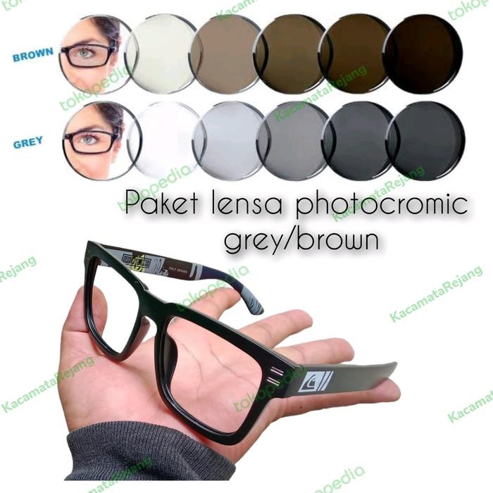kacamata pria lensa Photocromic grey/Photocromic brown