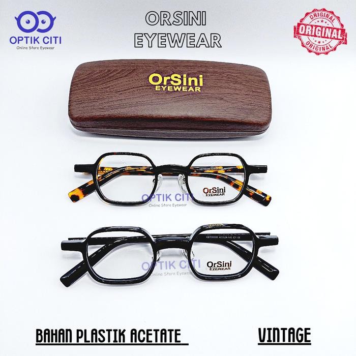 Frame Kacamata Pria Kotak Kecil Vintage Original Orsini Eyewear 98008