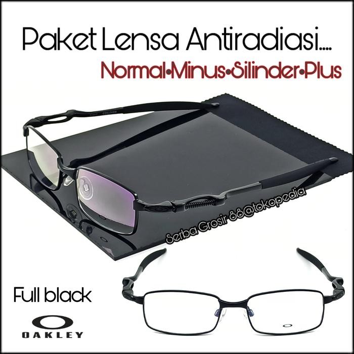 Frame Kacamata minus pria Model Sport bahan metal besi