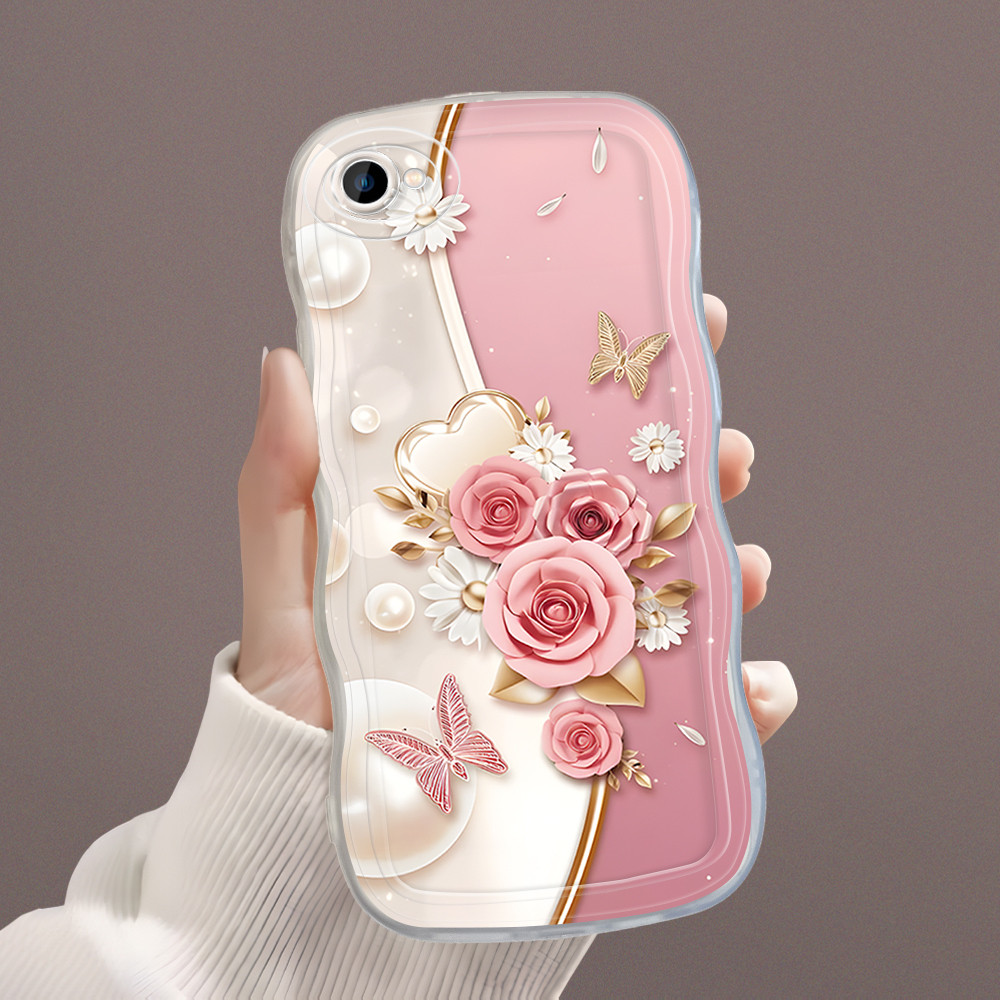 Casing Hp Untuk VIVO V5 Plus X9 X9S 1611 Case Softcase Kesing Soft Cassing Bunga 5393