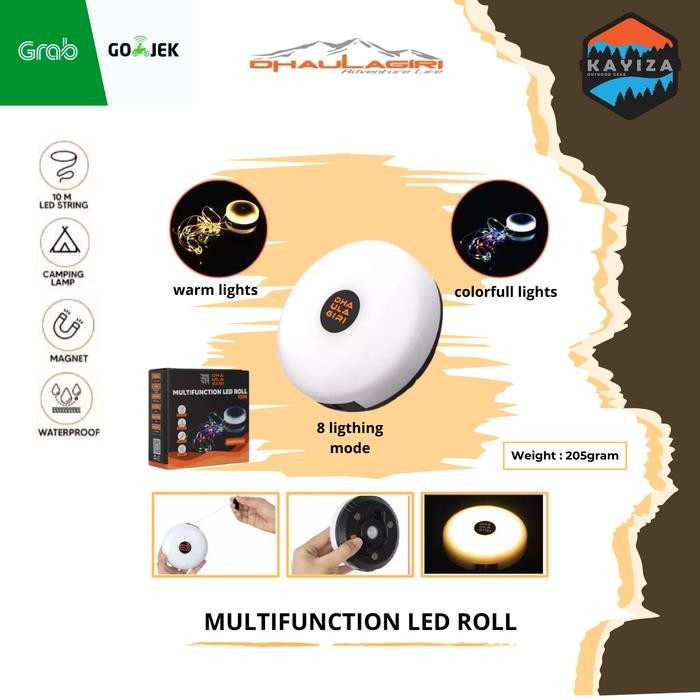 [Cod]Dhaulagiri Multifunction Led Roll 10 M - Lampu Tumbler Led - Lampu Hias Camping - Lampu Hias