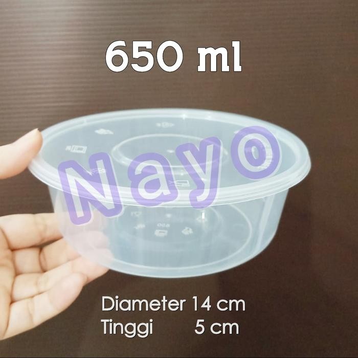 Cup plastik 650ml OTI (500 pcs) KHUSUS GOSEND