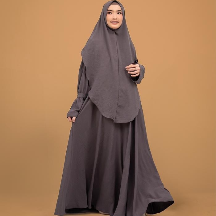 TERLARIS Debeaute x Almira Series Collection Gamis Set Hijab Syari Terbaru Super Mewah Variasi