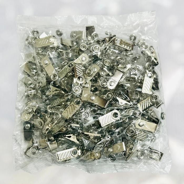 

Ready Jepitan Id Card Clip Name Tag Isi 100Pcs