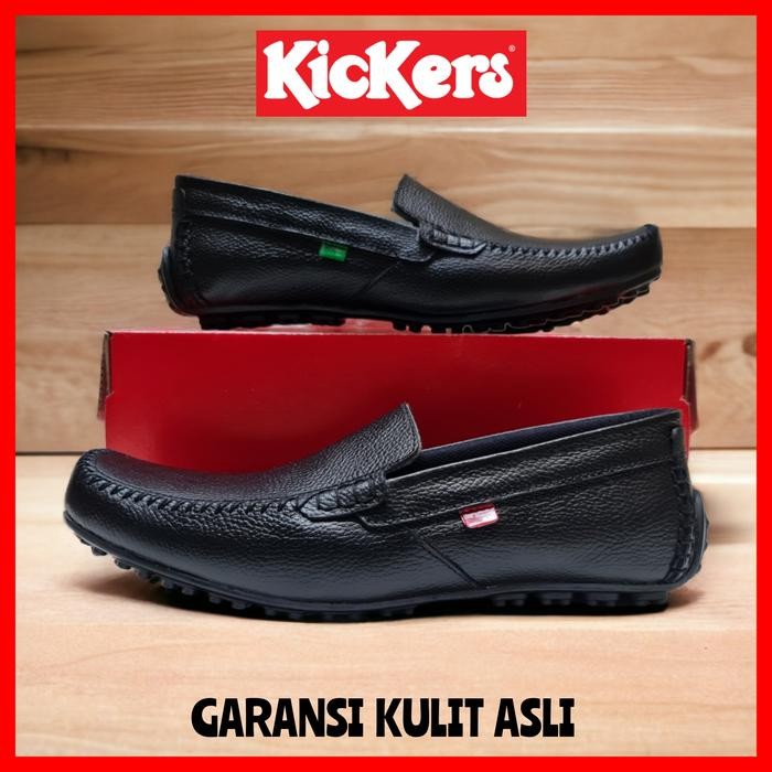 ORIGINAL SEPATU KICKERS PRIA KULIT ASLI / SEPATU KERJA KANTOR COWOK / SEPATU PANTOFEL SLIP ON