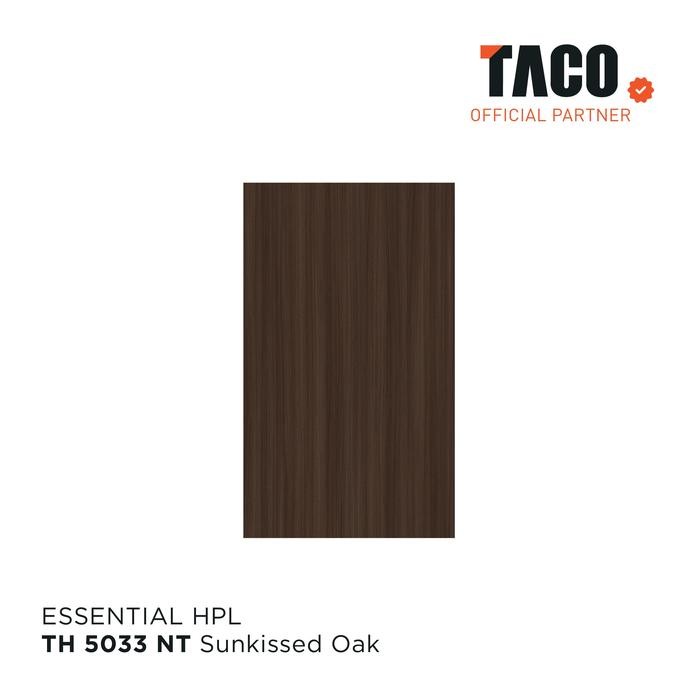 TACO Laminate HPL Serat Kayu Per 1 Lembar 122CM X 244CM - TH 5033 NT Sunkissed Oak