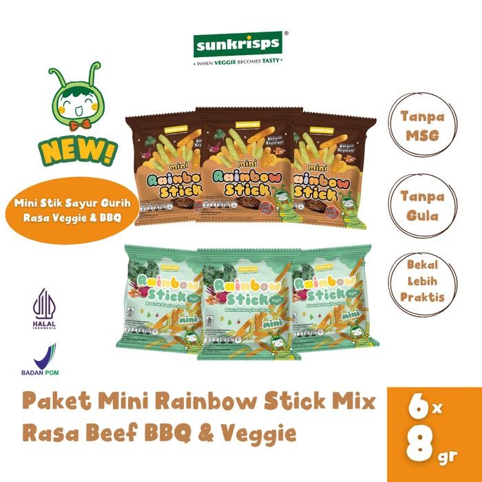 

ASLI NEW Paket Mini Stick Paket Mini Stik Pelangi Sunkrisps READY STOCK