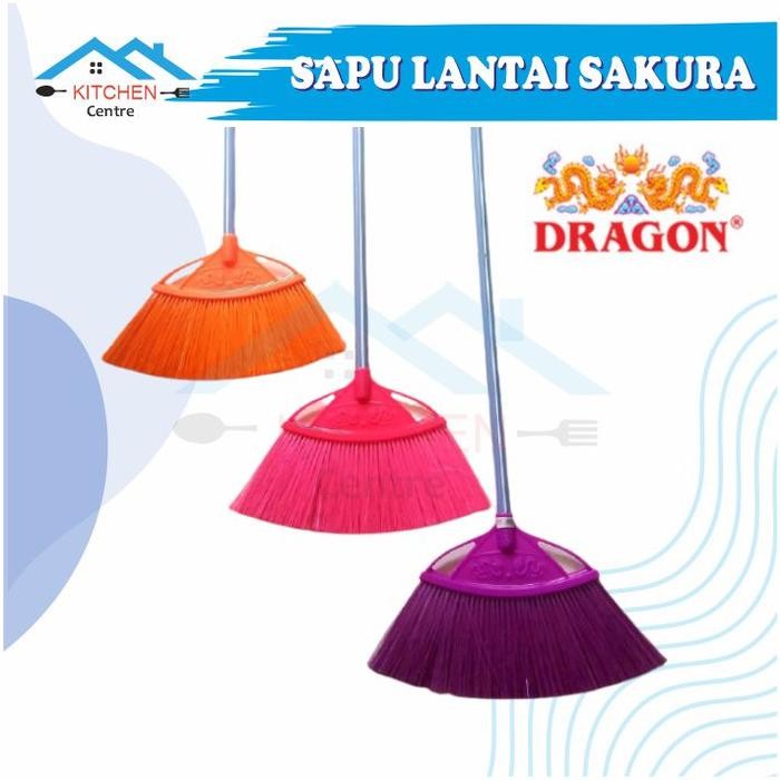 Pilihan- Sapu Lantai Plastik Dragon Sapu Nilon Dragon Sapu Plastik Sakura