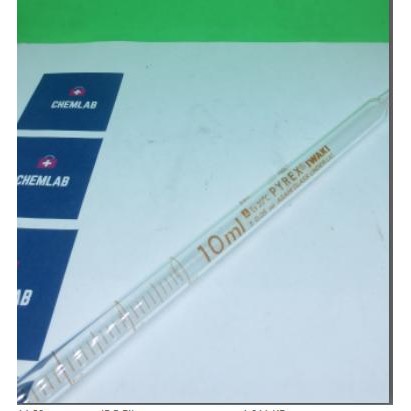 Pilihan- Measuring Pipet 10 Ml Iwaki Pyrex / Pipet Ukur