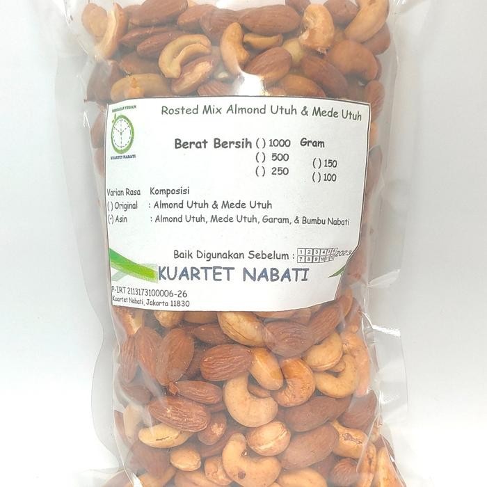 

500gr Mix Roasted Almond & Mede Rasa ASIN + Dus + Buble