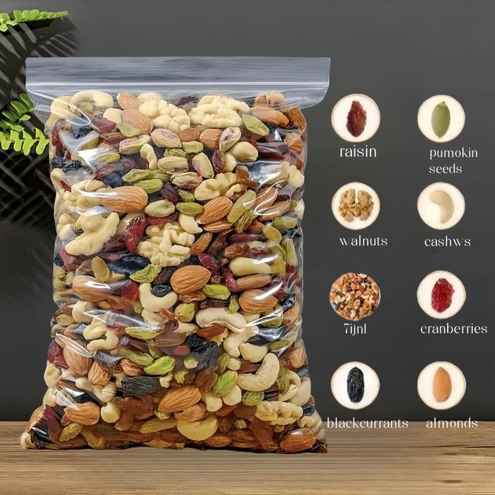 

[Halal]Kacang-kacangan dan biji-bijian campuran Mix Nuts Kacang Campur 250g Lokal Pembayaran Tunai