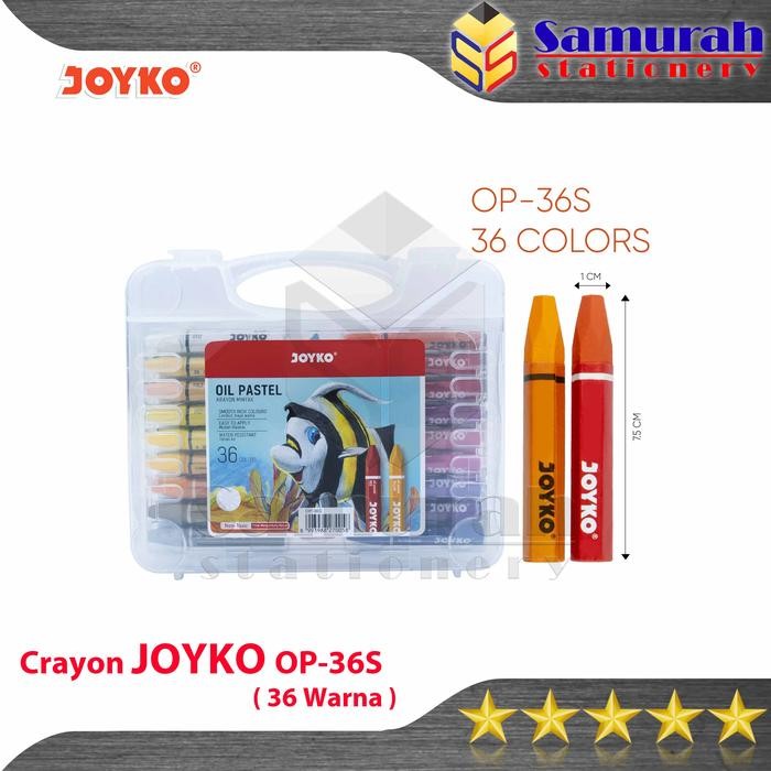 

Jual Rugi! Crayon Joyko Op-36S / Krayon Minyak Isi 36 Warna / Oil Pastel Op 36S For Drawing Water