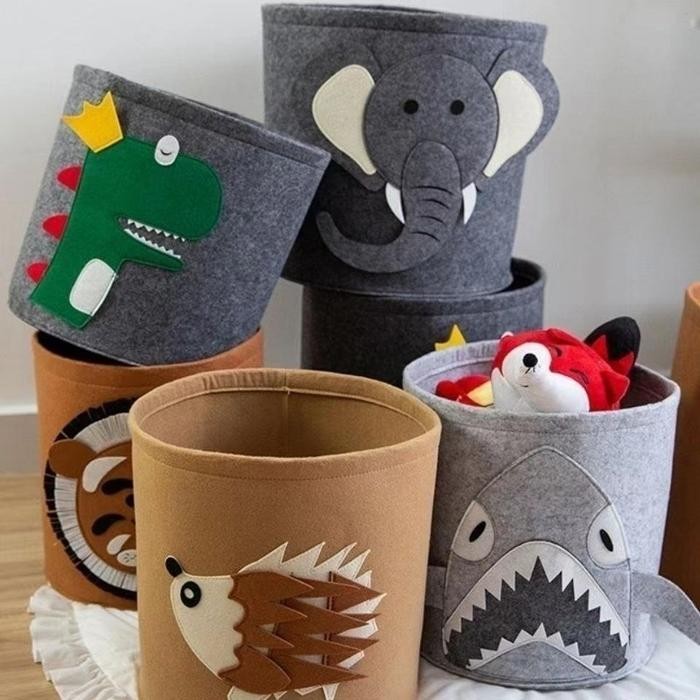 Vixplorn Keranjang Laundry Lucu Keranjang Baju Laundry Bulat Pakaian Keranjang Baju /Toy Storage Box