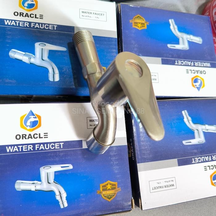 Pilihan- Kran Tembok Oracle 1/2" / Kran Tembok Stainless Oracle / Keran Air