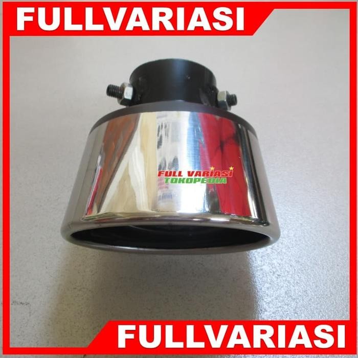 Terbaik Muffler/Buntut Knalpot Mobil Universal Tekuk Oval Hiu Terlariss 
