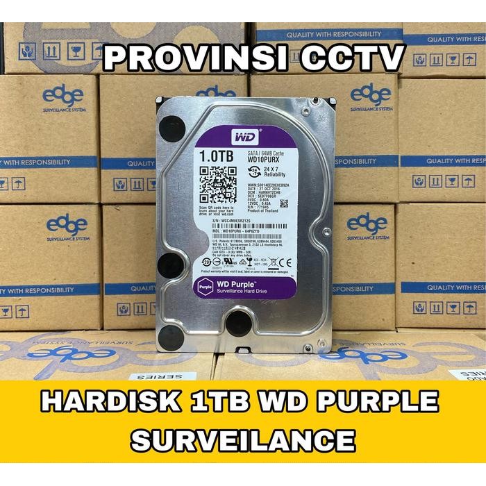 Hardisk 1TB WD Purple Surveilance / Khusus CCTV / Hardisk CCTV