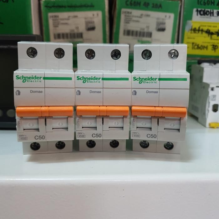 mcb schneider domae 2P C50 50A original