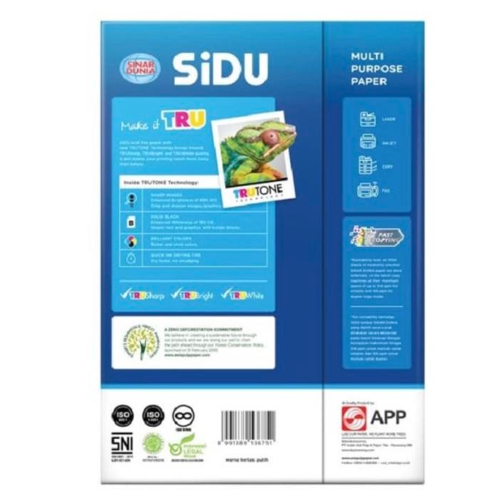 

Hvs F4 75Gr Merk Sidu "Sinar Dunia" ( Rim ) Khusus Grab / Gojek