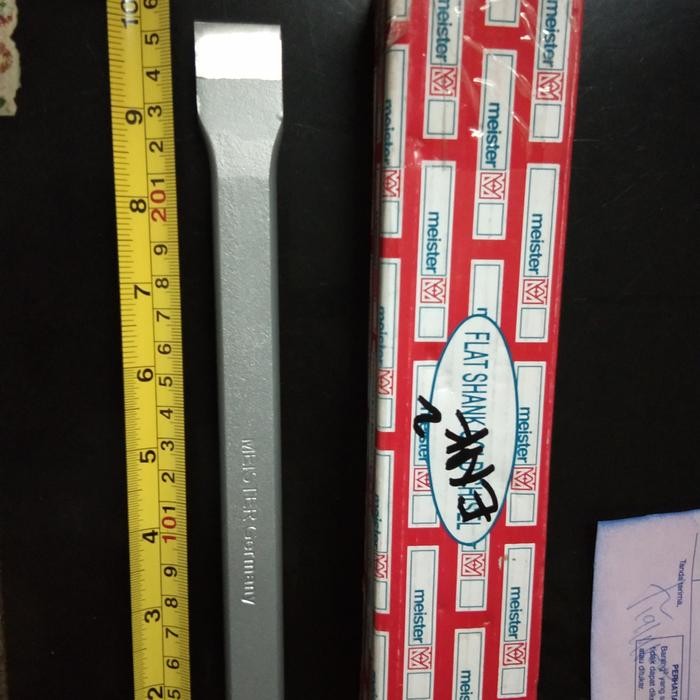 Pilihan- Pahat Beton Meister Germany 12" = 30 Cm/ Pahat Tembok Flat Shank