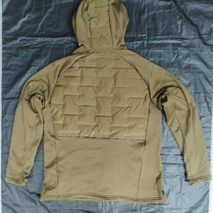 H&M Reguler Fit Hybrid Jacket Thermomove Men'S Green Jaket Gunung Hiking Winter Original