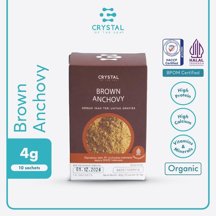 

NEW PRODUK (1 BOX OF 10 SACHETS 4GR) BROWN ANCHOVY POWDER REE RAIN553