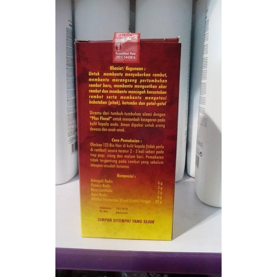 HAIR TONIC BIO HAIR 123 PLUS FLORAL