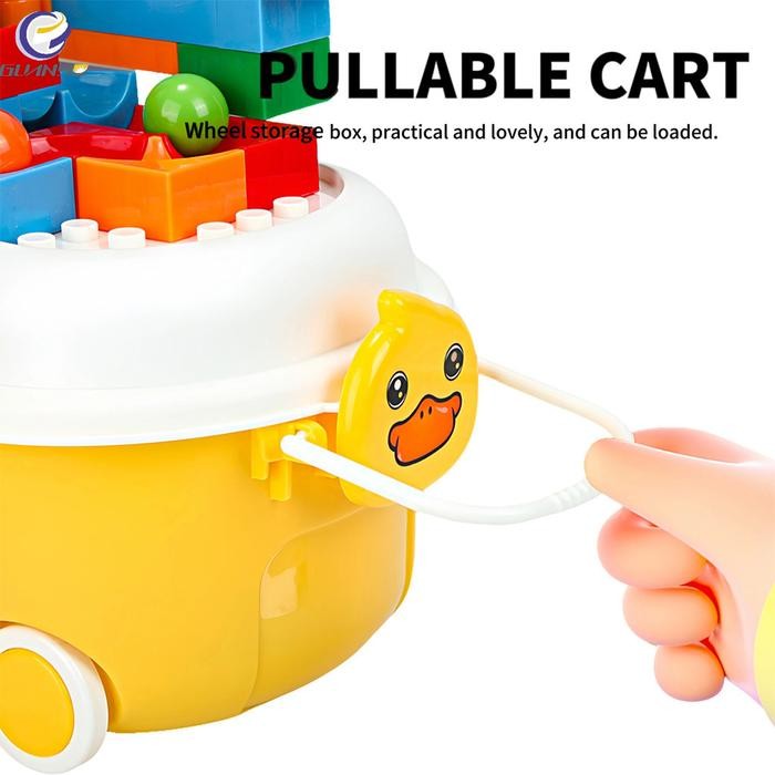 Kotak Penyimpanan Mainan Anak dengan Roda dan Penutup Penthouse Box