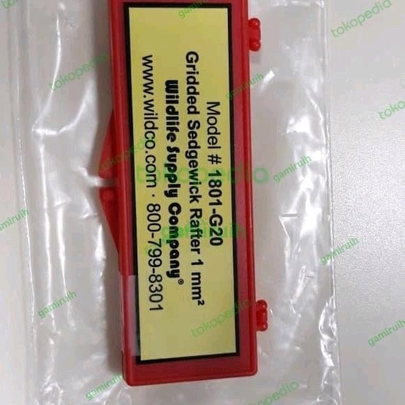 Berkualitas Sedgewick Rafter Gridded Counting Cell Wildco 1801 G20 Terlariss 