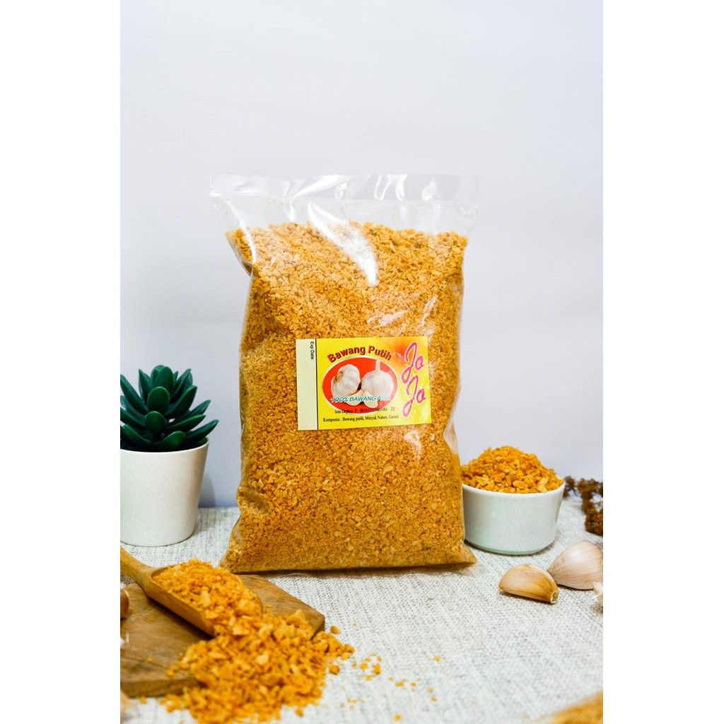 

NEW PRODUK BAWANG PUTIH GORENG JOJO CINCANG 500 GR FIRST HAND REE RAIN