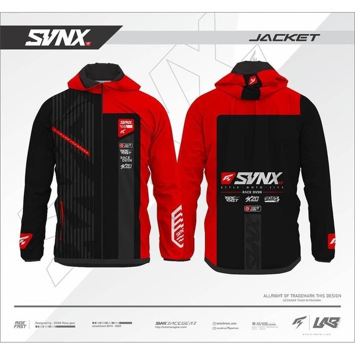TERLARIS JAKET HOODIE SVNX PREMIUM JAKET WATERPROOF SVNX READY STOCK